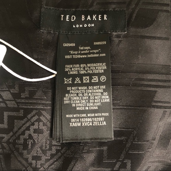 Ted Baker Zellia Color Block Teal Tail Scarf - Picture 5 of 5